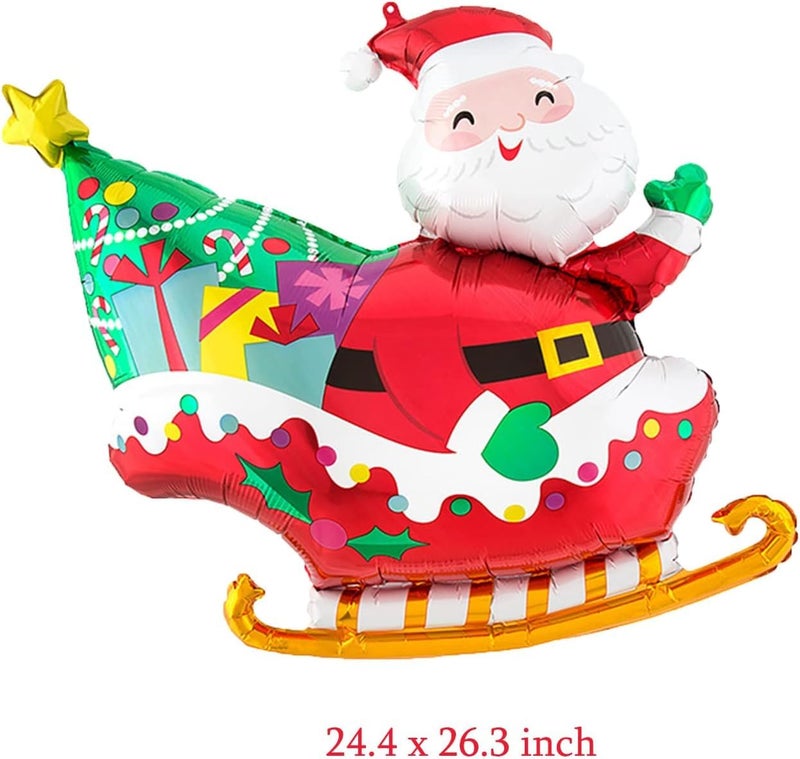 Moira Christmas Jumbo Santa Balloon, Foil, 65 cm X 62 cm, For Party, Home, Office Decoration,Multicolor,pack of 1 - Image 2