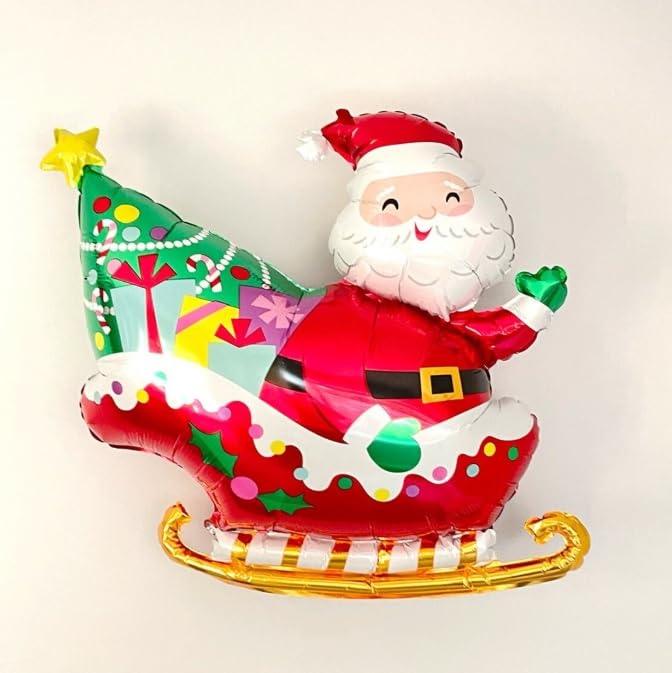 Moira Christmas Jumbo Santa Balloon, Foil, 65 cm X 62 cm, For Party, Home, Office Decoration,Multicolor,pack of 1 - Image 3