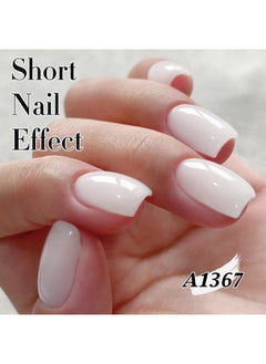 Double Rhythm Double Rhythm 15ML Gel Polish Jelly Sheer Pastel Light Milky Color 1 PC 0.53 OZ Bottle UV Nail Polish Art Salon at Home for Women (Jelly White-B-A1075)  - Image 4