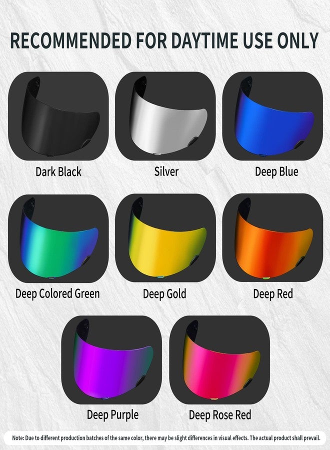 PSLER Qualifier Visor- Qualifier DLX Helmet Visor Motorcycle Face Shield Accessories Replacement for Bell Qualifier/Star/Vortex/RS-1/Revolver,Deep Purple - Image 4