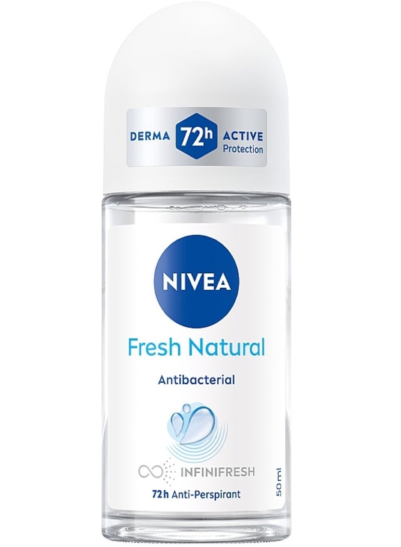 NIVEA FRESH NATURAL 72H DEO ROLL ON 50ML