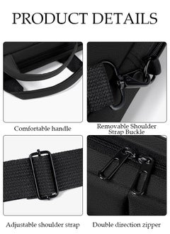 DUNISO 15.6 Inch Laptop Bag Lightweight PU Computer Bag Travel Business Briefcase Water Resistance Shoulder Messenger Bag for Men and Women Work Office  - Image 5