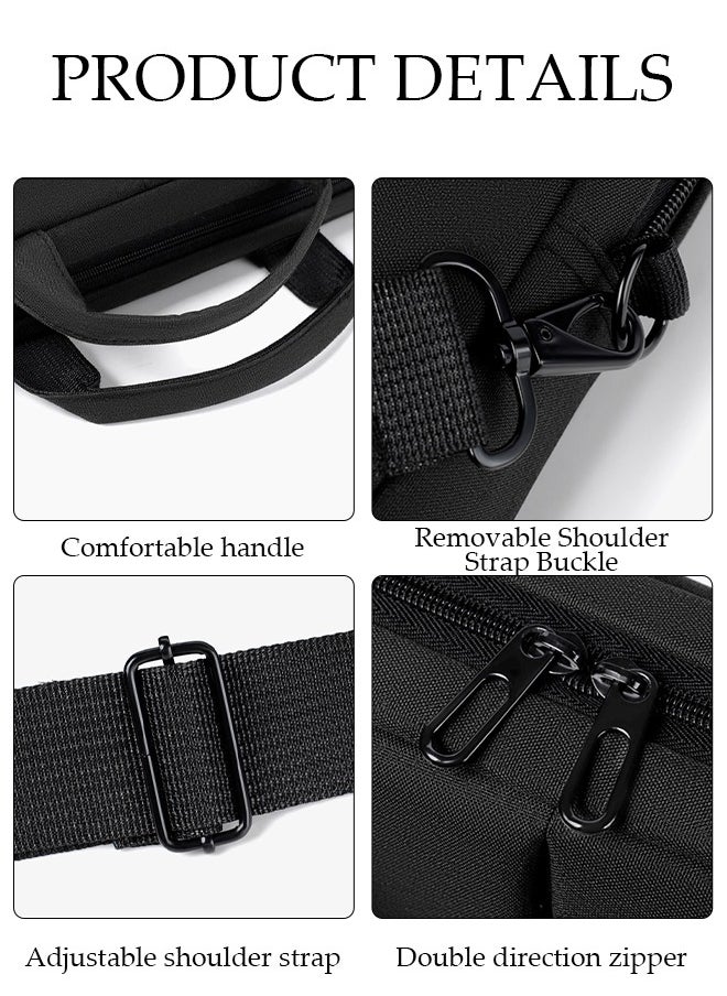 DUNISO 15.6 Inch Laptop Bag Lightweight PU Computer Bag Travel Business Briefcase Water Resistance Shoulder Messenger Bag for Men and Women Work Office  - Image 5