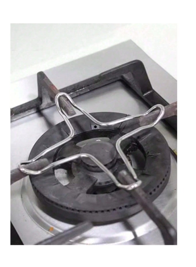 1pc Gas Stove Auxiliary Frame Universal stainless steel support ring with anti slip design - Image 1