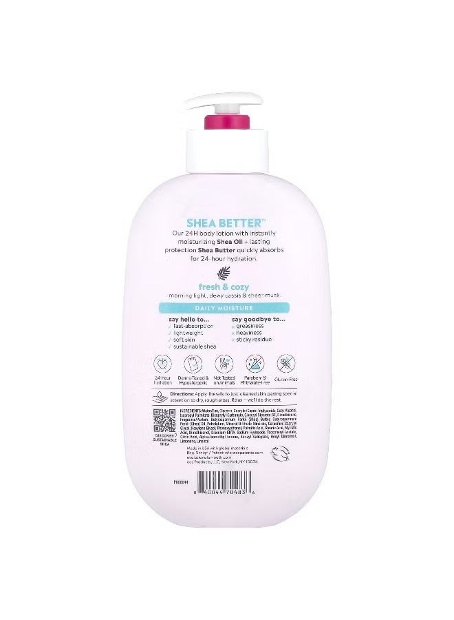 EOS, Shea Better™, 24H Moisture Body Lotion, Fresh & Cozy, 16 fl oz (473 ml) - Image 2