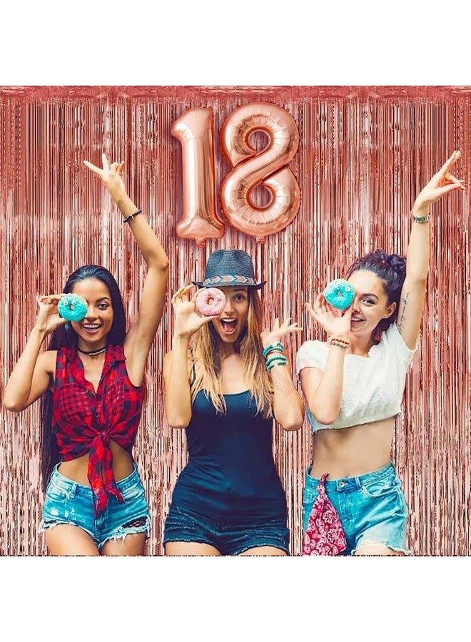 Propsicle 16 inch Birthday Foil 18 Number Helium Balloon Party Decoration Rose Gold Pack of 2 | 18 Year No. Balloons Birthday/Anniversary | Eighteen Number - Image 4
