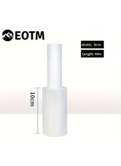 EOTM Durable and Transparent Roll Stretch Wrap Film with Plastic Handle  - Image 2