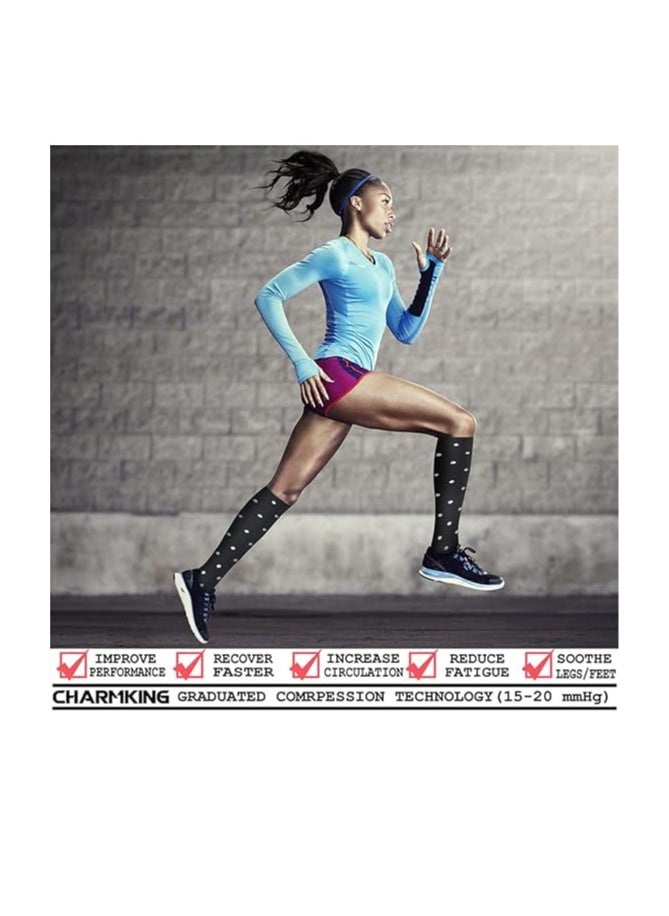 Generic 8 Pairs Compression Socks for Men and Women Ideal for Circulation Support in Medical Running Nursing and Athletic Activities  - Image 2