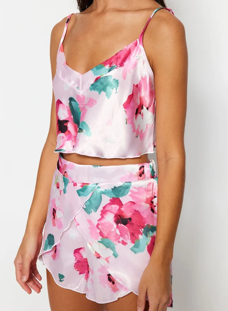 trendyol Floral Printed Pajamas Set