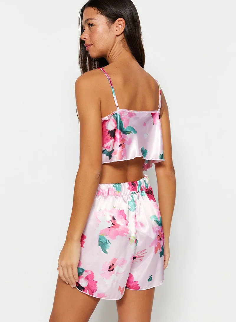 trendyol Floral Printed Pajamas Set