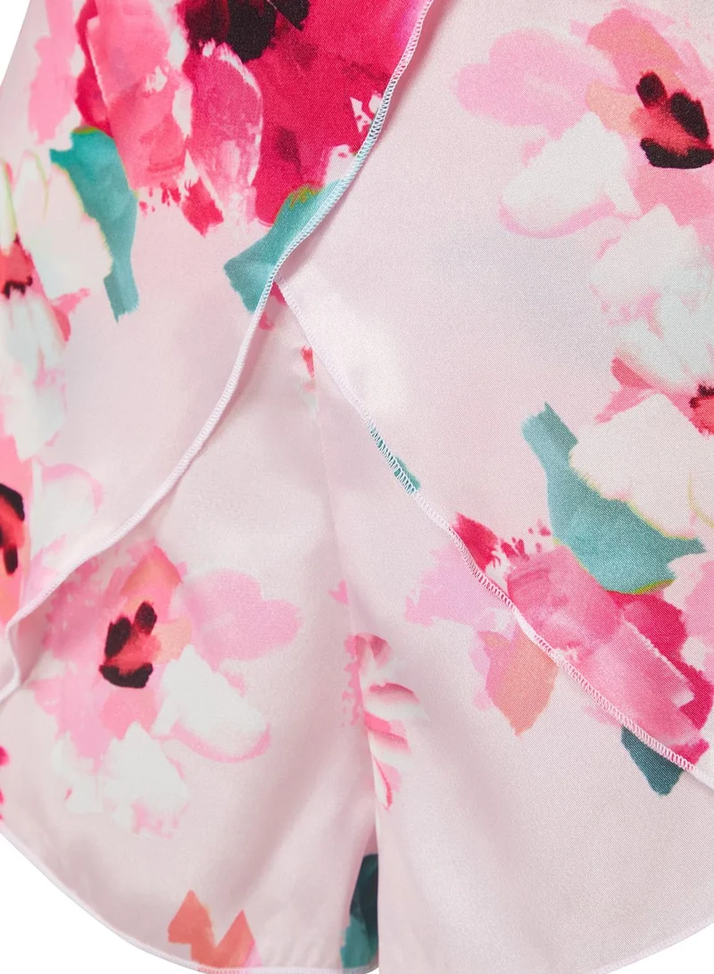trendyol Floral Printed Pajamas Set