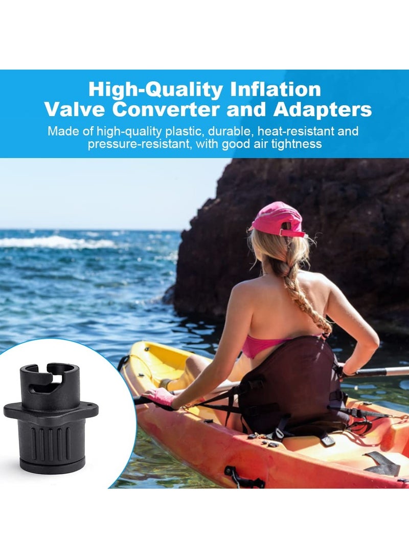SOLARAE 5 Pcs Inflatable Boat Air Pump Adaptors, Multifunctional Air Pump Converter Kit, Standard Conventional Air Pump for Kayak, Stand Up Paddle Board, Inflatable Bed, Inflatable Dinghy - Image 3