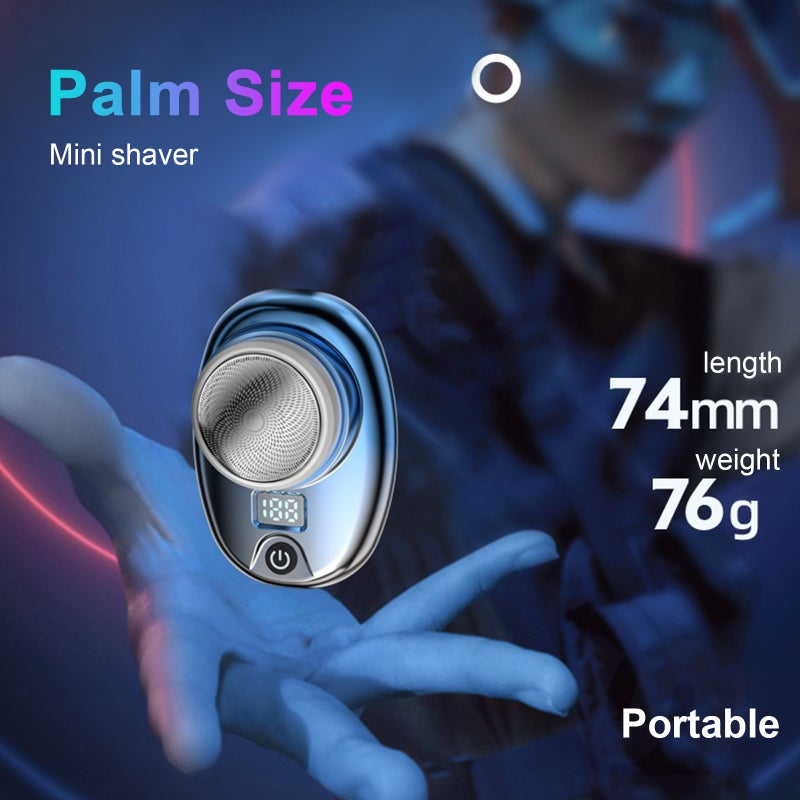 Men's Electric Shaver Portable Beard Trimmer Rechargeable Shaving Razor with Battery Digital Display for Home Daily Travel Trip Use - Image 5