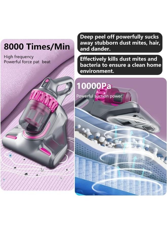 Executive LLC - UV-C Ultraviolet 5-in-1 Vacuum Cleaner and Mite Removal Instrument, 10000Pa Strong Suction Power, with LCD Screen Display Three-Speed Adjustment, Suitable for Household and Car Cleaning - Image 1