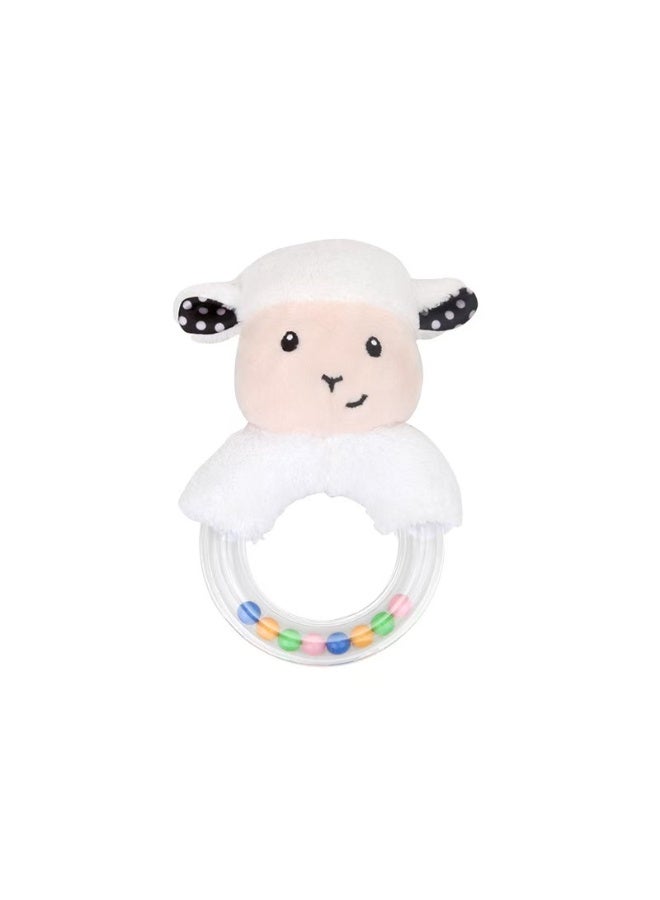 bbsky Cute And Creative Cartoon Sheep Hand-Cranked Ring And Rattle Baby Plush Toy - Image 1