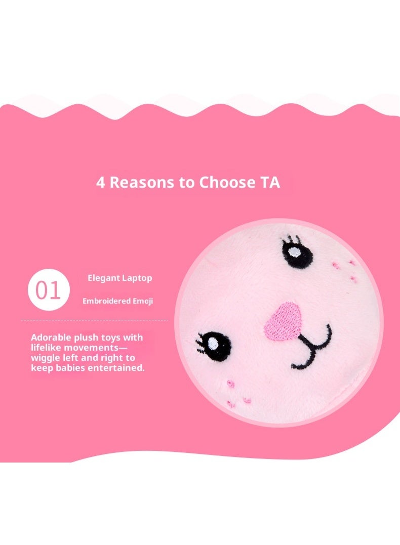 bbsky Cute And Creative Cartoon Sheep Hand-Cranked Ring And Rattle Baby Plush Toy - Image 3