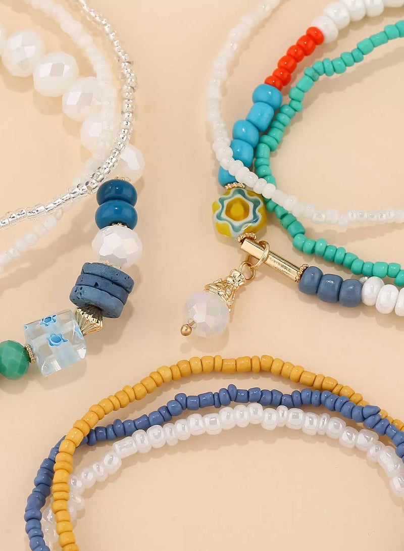 9pcs Simple Beaded Bracelet  - Image 3