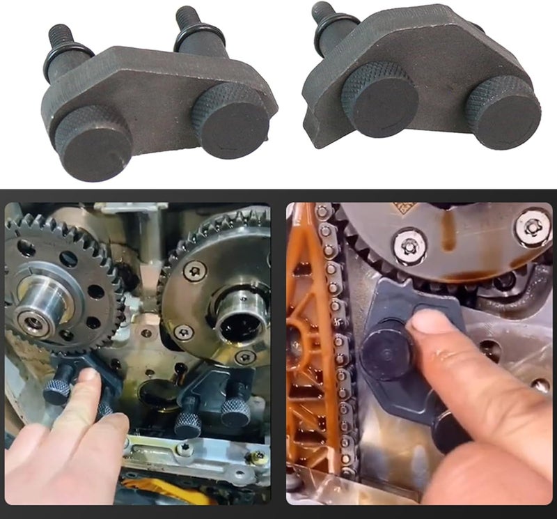 أداة تثبيت محور الكامات متخصصة لمحركات 1.8T و2.0T EA888 T40271، تساعد في فحص وضبط توقيت عمل المحرك، وتُستخدم في إصلاح السيارات. سهلة الاستخدام وذات تصميم دقيق، مناسبة لهواة السيارات والمتخصصين في صيانتها. - Image 2