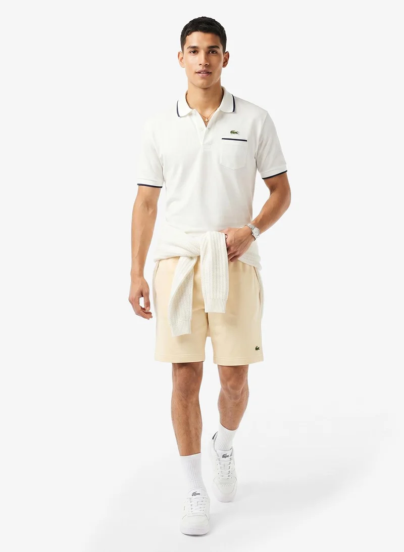 Lacoste  Regular Fit Brushed Fleece Shorts for Men | Best Price UAE