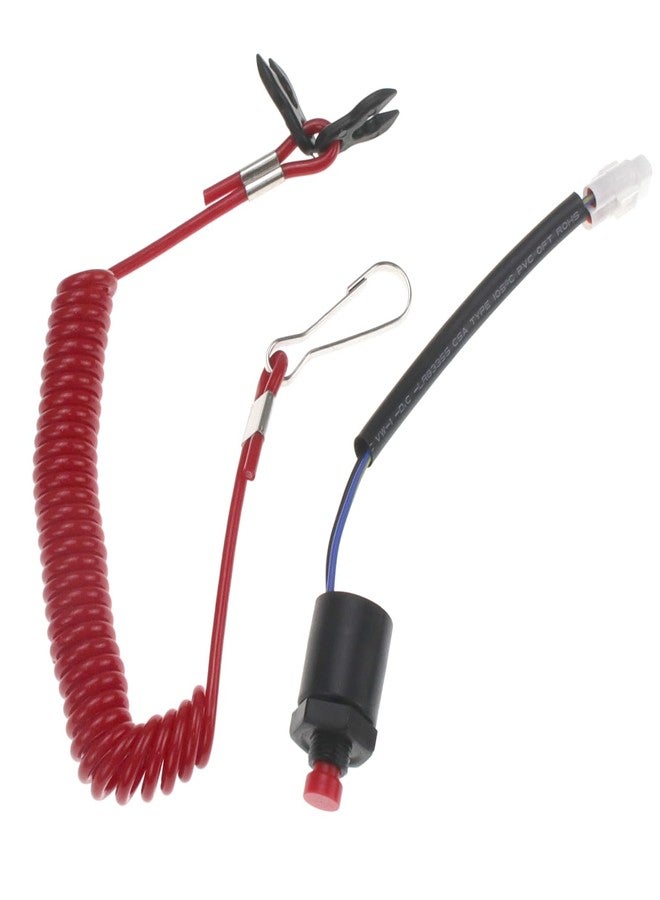 ZOOKOTO Boat Engine Emergency Kill Stop Switch Safety Tether Lanyard for Suzuki 37820-93J00 37820-93J01 37820-93J02 37820-93J03 37820-93J04 37820-93J05 Outboard 8-300HP 4 Stroke - Image 1