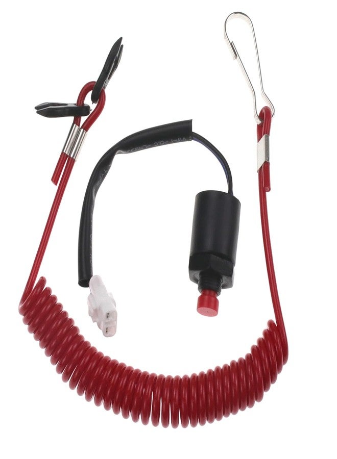 ZOOKOTO Boat Engine Emergency Kill Stop Switch Safety Tether Lanyard for Suzuki 37820-93J00 37820-93J01 37820-93J02 37820-93J03 37820-93J04 37820-93J05 Outboard 8-300HP 4 Stroke - Image 2