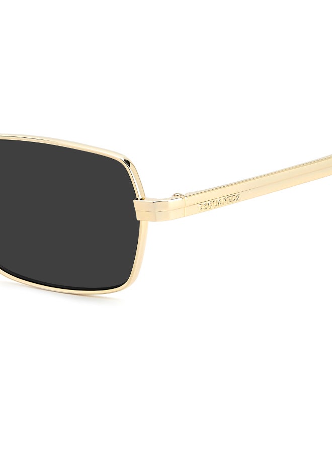 DSQUARED2 D2 0192/S Sunglasses Gold Oval - Image 4