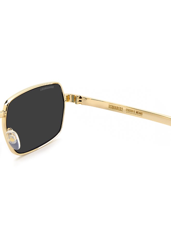 DSQUARED2 D2 0192/S Sunglasses Gold Oval - Image 5