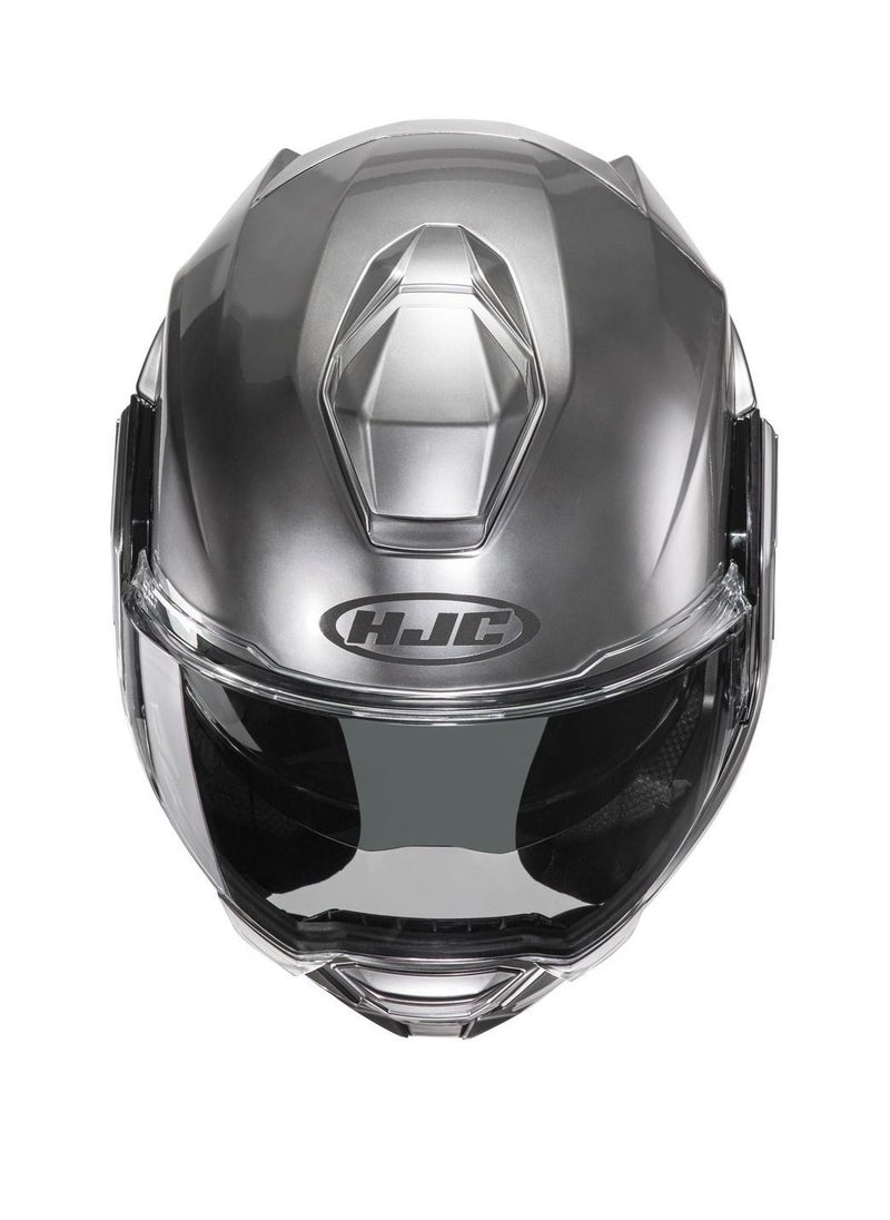 HJC خوذة HJC i100 Solid Hyper Silver  - Image 3