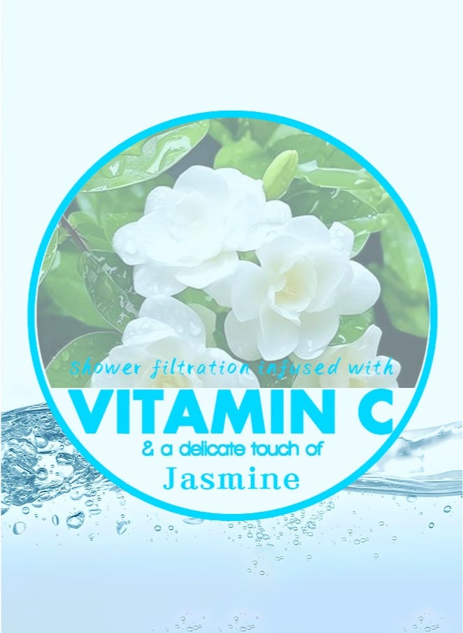 AMROAH Korean Vitamin Shower Filter - For Anti Hair Fall - Prevents Allergy or Dry Skin - Chlorine and Rust Removal - Relaxing Aromatherapy - Non-Toxic shower fllter cartrldge.(Jasmine) - Image 2