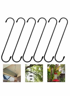 6 Pack Extra Long S Hooks 10 inch X-Large S Shaped Hooks Heavy Duty Black Hooks for Hanging Plant, Hooks for Closet, Flower, Basket, Patio, Indoor and Outdoor Uses (6 Pack, 10 inches) - pzsku/Z55168EDB005C93D82360Z/45/_/1683705107/2ee1b26e-5565-4e04-b822-ac5ae0311bf4