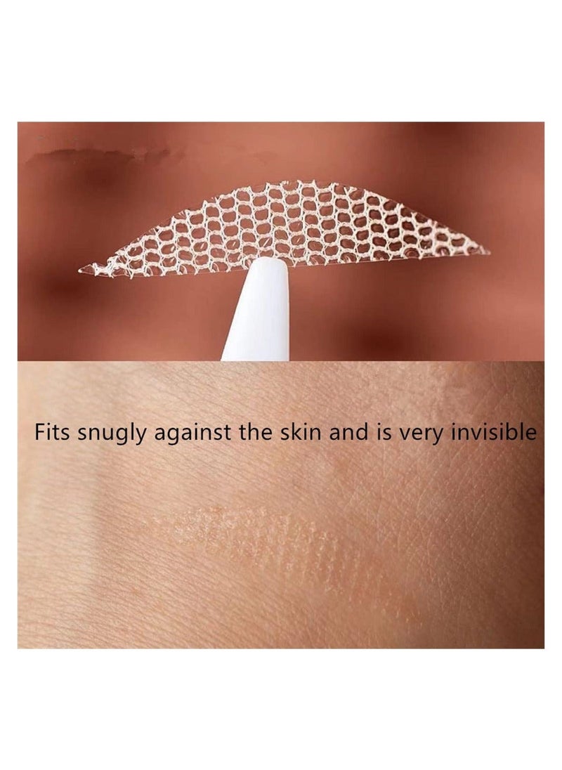 Generic - Eyelid Tape Invisible, Eye Stickers, Portable Breathable Natural Invisible Single Sided Double Eyelid Tape, Self-Adhesive Eyelid Stickers, Instant Eye Lift Strips with Y Fork, Eye Lift Strips (A) - Image 1