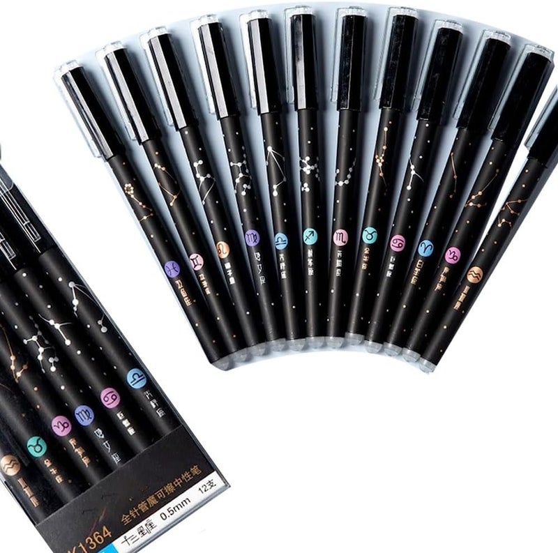 NEELABIL 12pcs Erasable Gel Pens 0.5mm Blue Ink Pen Smooth Writing for Student Note Taking Office School Stationary Supplies - Image 5