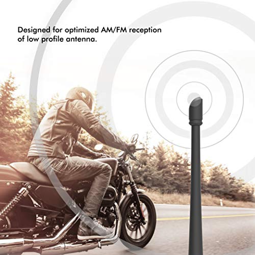 RYDONAIR Short Antenna Compatible with Harley Davidson 1989-2025, Internal Copper Coil for Enhanced Reception, 7 inches Rubber Antenna Replacement - Image 3