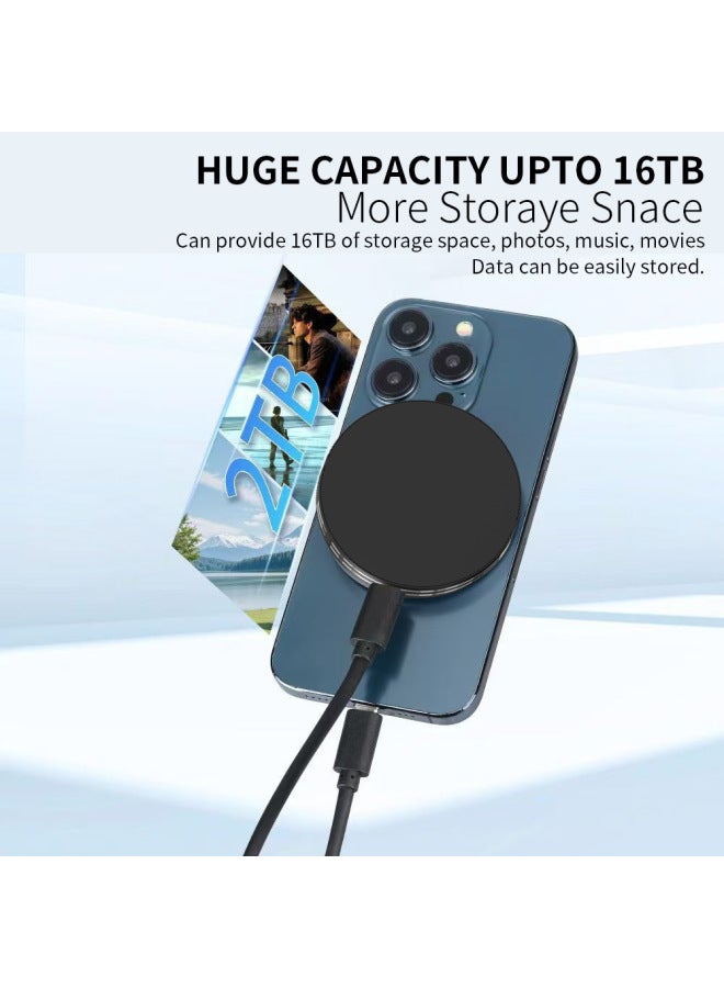 SSD Magnetic Circular Line Charging Mobile Hard Disk 1TB/2TB/4TB/8TB Products-Capacity:1TB-Interface:TYPE-C - Image 3