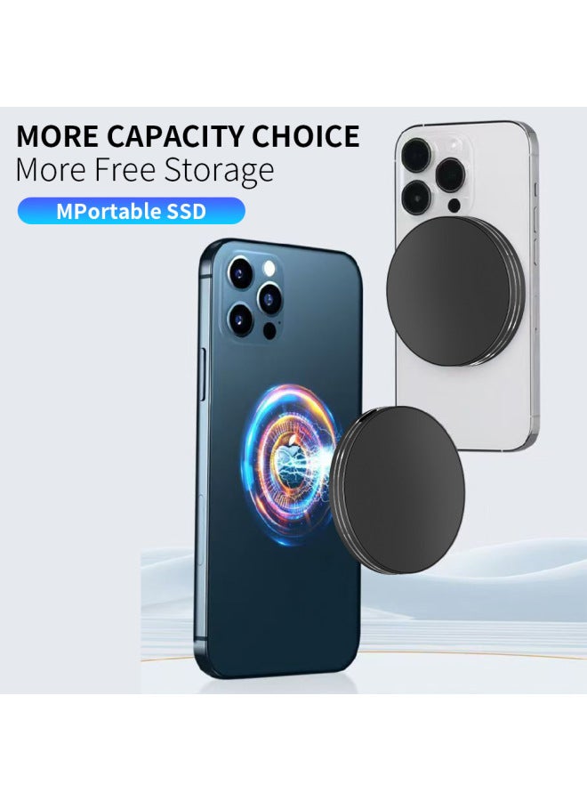 SSD Magnetic Circular Line Charging Mobile Hard Disk 1TB/2TB/4TB/8TB Products-Capacity:1TB-Interface:TYPE-C - Image 1