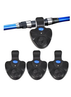 Generic 3Pcs Electronic Bite Alarm, Sensitive Fishing Bite Alarm, Electronic Bite Alarm, Fishing Set, Luminous Indicator, Swinger Vibration on the with LED Light Indicator, Easy to Attache  - Image 1