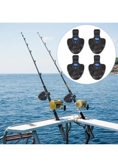 Generic 3Pcs Electronic Bite Alarm, Sensitive Fishing Bite Alarm, Electronic Bite Alarm, Fishing Set, Luminous Indicator, Swinger Vibration on the with LED Light Indicator, Easy to Attache  - Image 5