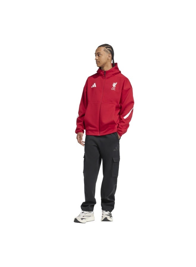 Adidas Adidas Lfc Anth Jkt Red Football Track Tops For Men XS - Image 5