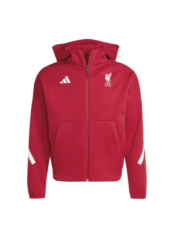 Adidas Adidas Lfc Anth Jkt Red Football Track Tops For Men XS - Image 1