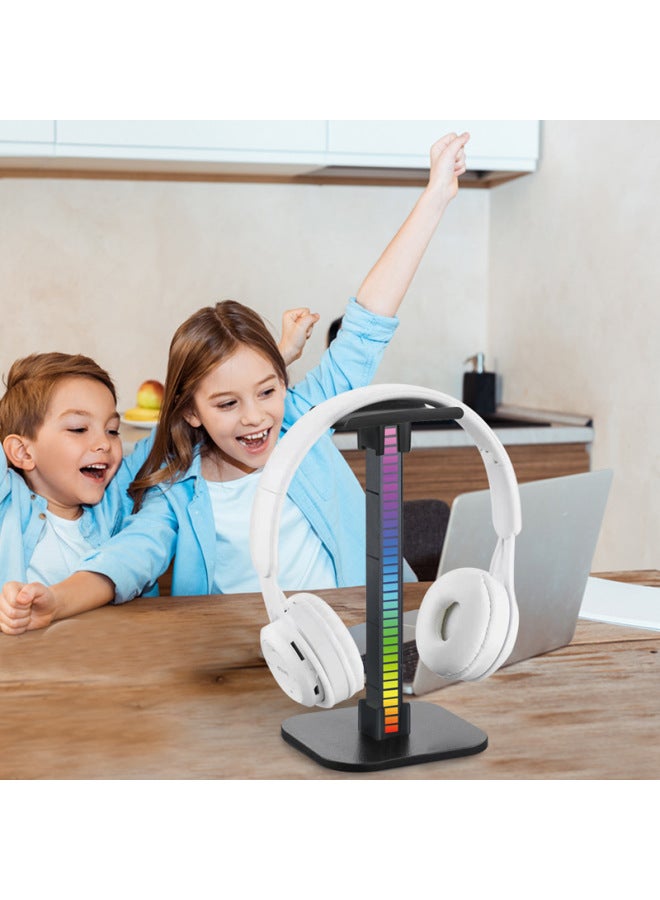 إينو حامل سماعات الرأس مع حامل خفيف لالتقاط الضوء، حامل معدني لسطح المكتب، حامل قابل للفصل للأذن - Image 4
