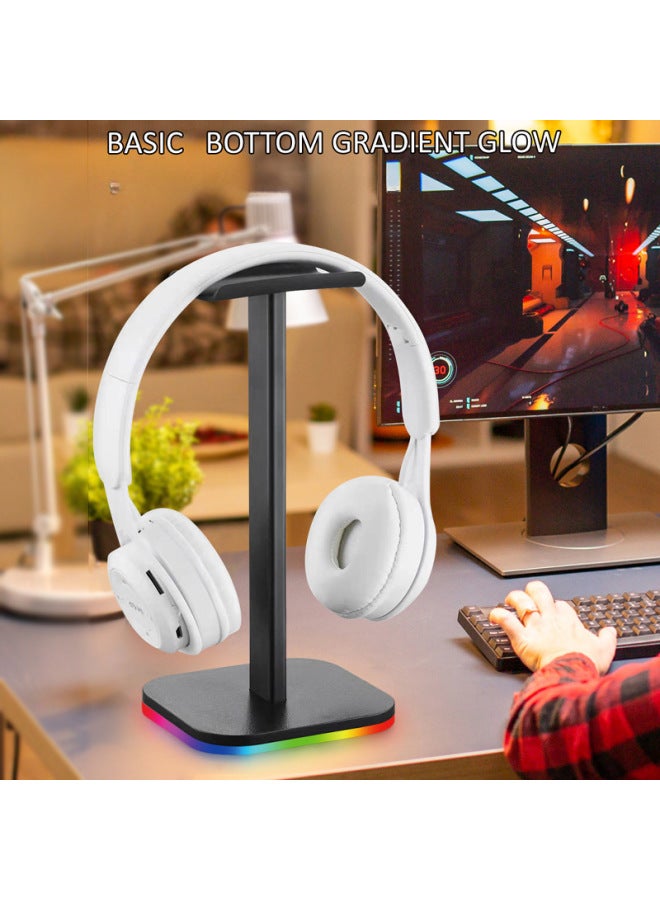 إينو حامل سماعات الرأس مع حامل خفيف لالتقاط الضوء، حامل معدني لسطح المكتب، حامل قابل للفصل للأذن - Image 2