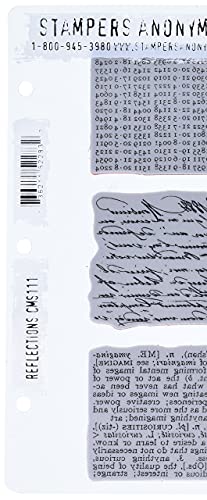 Stampers Anonymous Tim Holtz Cling Stamps 7"X8.5", Reflections - Image 2