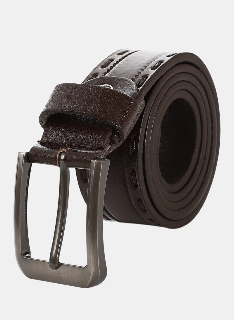 Andora Leather Belt For Men - Brown - Image 1
