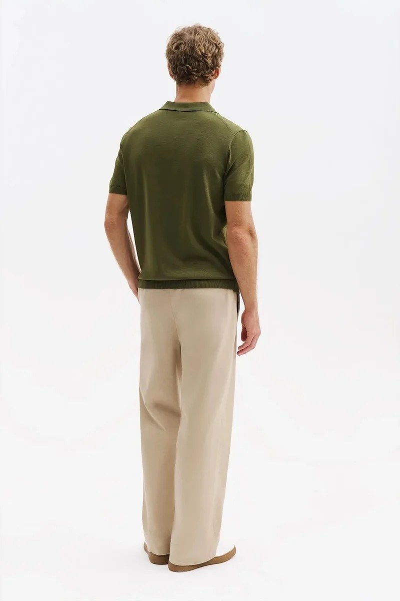 Giesto Khaki Green GIESTO Men's Cotton T-Shirt for Men | Best Price UAE