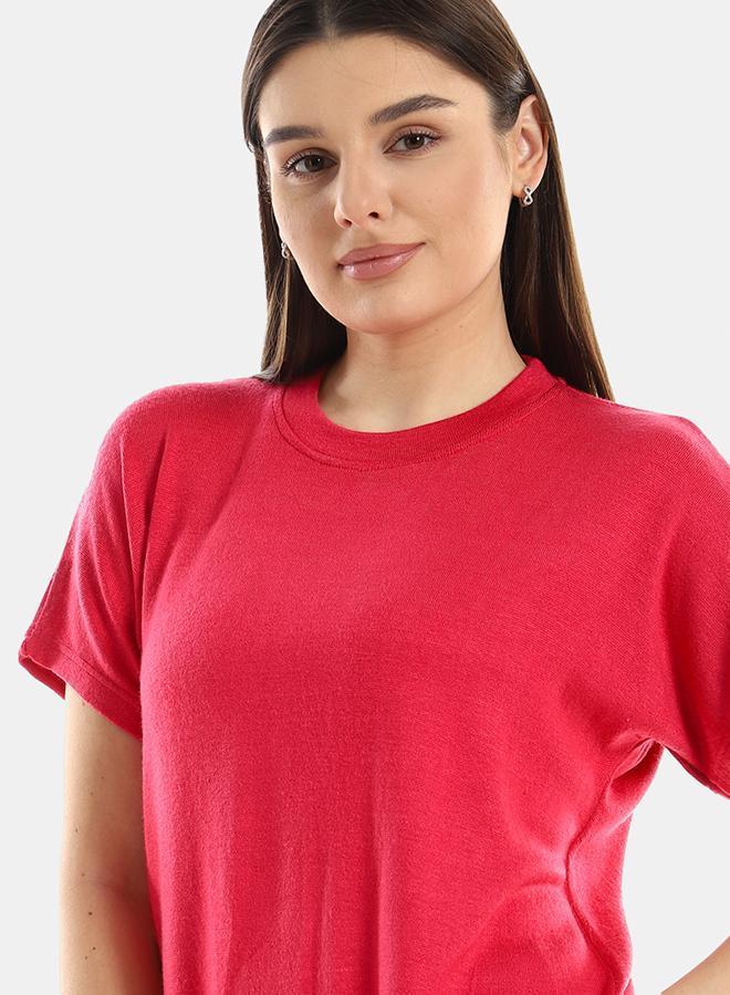 kady Plain Comfy Slip On Pajama Set womenfushia 2XL - Image 4