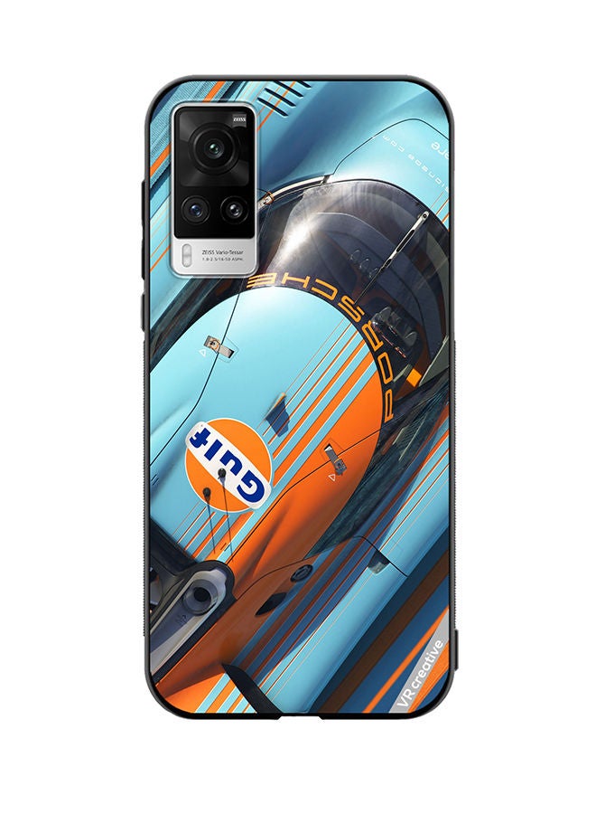 VR CREATIVE Protective Case Cover For Vivo X60 Pro Porsche Gulf Design Multicolour - Image 1