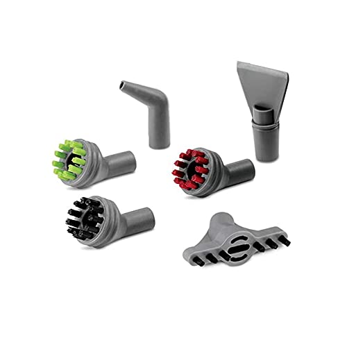 Sionlan 6 Pack for Bissell SteamShot Hard Surface steam Cleaner 39N7A 39N7V 39N7H 2994B Replacement Parts (3 Hard Brushes + 1 Wall Crevice Brush + 2 Multi-Surface Tools)… - Image 1