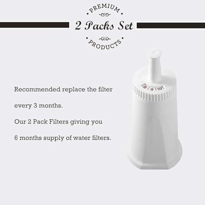 COFFILTRO. 2 Pack Replacement Water Filter Compatible With Breville Sage Claro Swiss For Oracle Barista Bambino Espresso Coffee Machine - Image 5