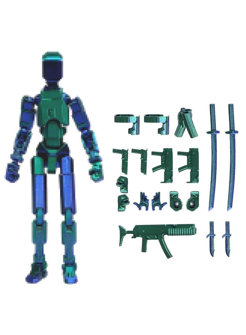 KOWVOWZ T13 Action Figure, Titan 13 3D Printed Action Figure, Lucky 13 Action Figure Full Body Mechanical Doll Desktop Decorations For Game Lovers - Image 1