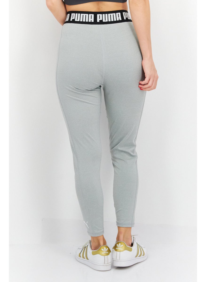 PUMA Women Tight Fit Pull-On Training Tight, Light Grey Heather  - Image 2